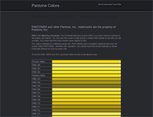 Tablet Screenshot of pantonecolors.org